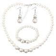 thumbnail image 2 of Fiudx Conjunto de Diamantes y Perlas, Elegante Collar y Pulsera, Elegante Pendiente y Colgante, Colección de Accesorios de Moda, Regalo para Ocasiones Especiales, Conjunto de Joyas para Mujer, Empaqu, 2 of 6