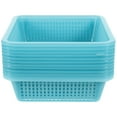 thumbnail image 3 of 12Pcs Desk Organizer Storage Box Plastic Square Perforated Design for Office School Classroom Art Room Kitchen, 3 of 8