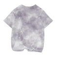 thumbnail image 3 of AJTQTH Boys Girls Tshirts Kids Summer Casual Breathable Comfy Clothes Outfits Tie-Dye Short Sleeve Round Neck Tops Cute Ombre Color Tees Shirts Blouses Gray 5-6 Years, 3 of 4