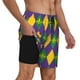 thumbnail image 2 of Fotbe Mardi Gras Traje de Baño para Hombre – Shorts de Natación de Secado Rápido con Forro y Bolsillos-Small, 2 of 6