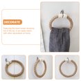 thumbnail image 5 of STOBOK Rustic Wall Mounted Towel Holder Hand Towel Rack for Bathroom Kitchen Bedroom Decor Rope Design, 5 of 7