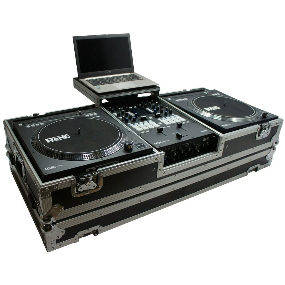 Harmony HC2T1272WLT DJ Battle Coffin for (2) Rane 12 Turntables & Rane