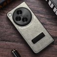 thumbnail image 5 of Fesign Slim Phone Case for Oneplus Open Oppo Find N3 Case with Kickstand. Oneplus Open Luxury Leather Back Case with Hinge Protection Hard PC Bumper Case for Oneplus Open 2023 (Silver), 5 of 5