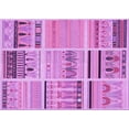 thumbnail image 1 of Ahgly Company Indoor Rectangle Patterned Violet Purple Area Rugs, 5' x 7', 1 of 6