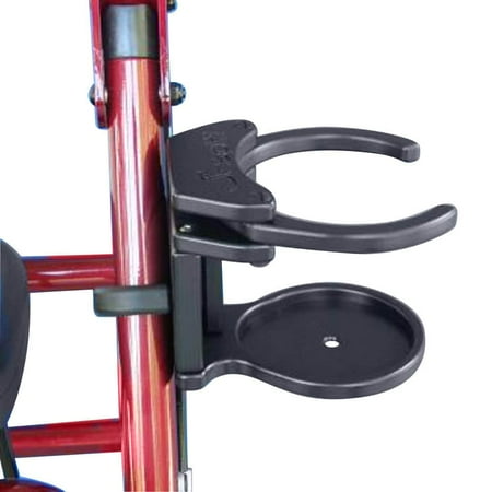 - SnapIt Products Black Plastic Adjustable Foldaway Drink Holder for Rolling Walkers