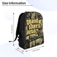 thumbnail image 2 of Grand Theft Auto Backpack, Large Capacity Bookbag For College Travel, 16.1x11.8x6.5 Inch, 2 of 8