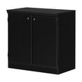 thumbnail image 2 of South Shore Morgan Small 2-Door Storage Cabinet, in Pure Black, 2 of 14