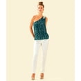 thumbnail image 3 of Lilly Pulitzer Women's Sienne Top, Inky Tidal Fish Clip Chiffon, 10, 3 of 4