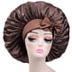 thumbnail image 2 of Gorro de satén grande Dalrosia para mujer, gorro de seda para dormir, gorro de satén largo elástico con banda para atar en la cabeza., 2 of 7