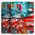 thumbnail image 2 of DesignSkinz Red and Blue Abstract Oil Painting Full-Body Skin Decal Wrap Cover for iPad Air (A1474/A1475/A1476), 2 of 4