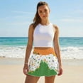 thumbnail image 4 of FUIALDOLG St Patricks Day Skorts for Women Green Leaf Music Tennis Skirt with Short High Waisted Green Athletic Skorts Summer Golf Skorts with Pocket Mini Skirt for Running,Pickleball,L, 4 of 8