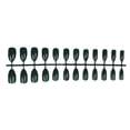 thumbnail image 1 of Qarigey 24 piezas de uñas postizas DIY, estilo Simple, accesorio de moda para mujer, salón de casa, chica, cubierta completa, puntas para Juegos de manicura Verde oscuro, 1 of 5
