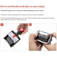 thumbnail image 5 of 2000 Plus 2024 Heavy Duty Date Phrase Stamp, Large Date Size - Exclusive 12-Year Band - Blue Ink, 5 of 5