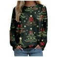 thumbnail image 3 of larppty 2025 Womens Ugly Christmas Sweaters Funny Cute Xmas Tree Tops Long Sleeve Crewneck Sweatshirts (AG, XXL), 3 of 7