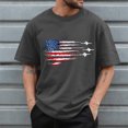 thumbnail image 2 of UAYOTSE Men American Flag Patriotic Eagle T Shirt 4th of July Skull Round Neck Short Sleeve,Sizes S, 2 of 7