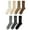 7 Colors, variant on Embroidered Cozy Brown Layering Socks - Mid-Calf Socks for Women in Autumn British Style (One Size, 7 Pairs)