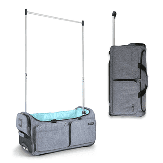 IZOD Carol Lightweight Soft Shell Rolling Duffel Bag with Wheels