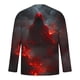 thumbnail image 4 of Blusas y camisas de manga larga con cuello redondo para hombre, estilo casual, cuello redondo, manga larga, camiseta estampada de Halloween, blusas, blusas de poliéster para hombre., 4 of 5