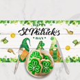 thumbnail image 2 of St Patrick''s Day Table Runner 13Wx71L Inch Lovely Green Gnomes Farm Truck Hat Leprechaun for Kitchen Dining Table Decoration Spring Dining Room Decorations Party Decor for Indoor Outdoor Home, 2 of 4