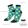 thumbnail image 4 of Uemuo Ball Tennis Printed Crew Socks, Moisture-Wicking Socks, Athletic Socks for Men Breathable Cushion Socks Casual Sport Socks for Running Traveling, 4 of 6