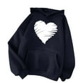 thumbnail image 4 of Under 10$ Buigttklop Women'S Print Winter Hoodie Pullover Tops Long Sleeved Comfortable Sweatshirt, 4 of 4