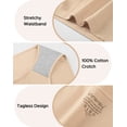 thumbnail image 5 of INNERSY Women's Cotton Jacquard Underwear Breathable Hipster Panties 3 Pack(M,Natural), 5 of 8