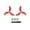 one pair red, variant on Drone 3-Blade 3032S Propellers Replacement Prop Blades Low Noise Wings For DJI Avata 2 Upgrade Replacement Drone Accessories