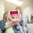 thumbnail image 4 of Vaidha Soap Flower Bouquet 18Pcs Roses Carnations Gift Spring Decoration Mother's Day Tulips Kitchens Offices Weddings Flower Bouquets Flower Arrangements, 4 of 5