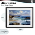 thumbnail image 4 of Stupell Industries Coastal From Sky To Sea Black Framed Print Under Glass, 23 x 17, by Alonza Saunders, 4 of 8