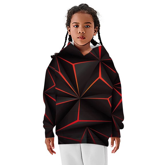 YAYUBA Boys Hoodies Size 12-14, Hoodies for Boys Girls 3D Printed Hooded Sweatshirts Long Sleeve Pullover Hoody with Pocket Back To School Clothes