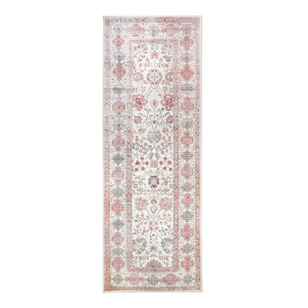 My Magic Carpet 2.5'x7' Machine Washable Non-Slip Kitchen Hallway Runner Rug - Lerik Multicolor