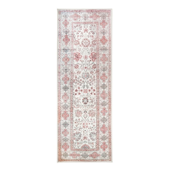 My Magic Carpet 2.5'x7' Machine Washable Non-Slip Kitchen Hallway Runner Rug - Lerik Multicolor