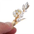 thumbnail image 2 of Golden Pearl Hair Clip Clamps for Women 4Pcs Wedding Hairpins, 2 of 5