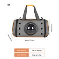 thumbnail image 3 of Bolsa De Transporte Para Mascotas Transportín para perros Bolso transpirable plegable Gato Viajes Bolsos al aire libre (Naranja S), 3 of 8