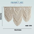 thumbnail image 2 of Colgante de Pared de Macramé, Tapiz de Macramé para Colgar en La Pared, Tapiz de Hojas Tejidas A Mano Bohemio, Decoración Tejida Bohemia para Apartamento, Galería, Sala de Estar, 2 of 9
