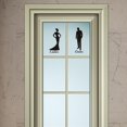 thumbnail image 4 of 2 uds hombre mujer baño cuarto de baño polvo habitación 1 WC calcomanía decoración del baño arte pared hogar niños dormitorio sala de estar Oficina decoración pegatinas Sailing Electrónica, 4 of 5