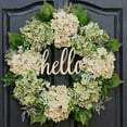 thumbnail image 3 of Handmade Hydrangea Rattan Ring Garland for European & American Decor – 15.75 Inch Wreath for Front Door, Window, Wall Decoration, Perfect for Indoors and Outdoors, 3 of 9