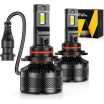 Nilight A9 9005 LED Headlight Bulbs, 100W 20000lm 9005 LED High Beam 700% Super Brightness 9005 / HB3 LED Headlights Conversion Kit, High Beam 6000K Cool White 2-Pack