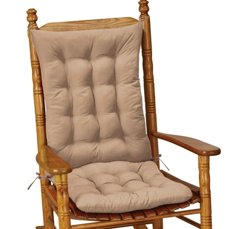 Quilted Rocking Chair Cushion Set Of 2 Tie Down Cushions Quilted Rocking Chair Cushion Set Of 2 Tie Down Cushions Comfortable Design With On Accents Seat 19 5 X 17 And Back 23 75