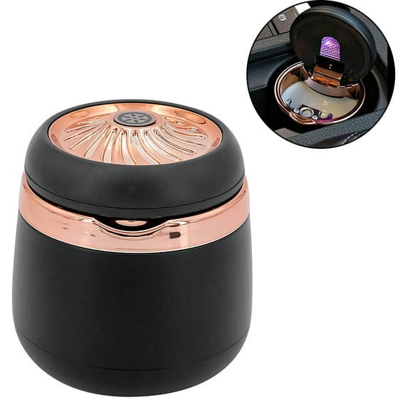 Car Smokeless Ash Tray Blue LED Cool Light Indicator Travel Auto Cigarette Odor Remover Smoke Diffuser