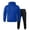41# Blue, variant on Men's Track Suit 2 Piece Set Pullover Hoodies & Drawstring Joggers Sweatsuit Fall Winter Loungewear Orange S