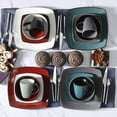 thumbnail image 5 of Gibson Elite Soho Lounge 16 Pc Plates, Bowls, & Mugs Dinnerware Set, Teal, 5 of 7