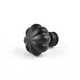 thumbnail image 4 of Cabinet Hardware Knob Black Wrought Iron Floral Mission Design 1" Dia. Set of 4, 4 of 9