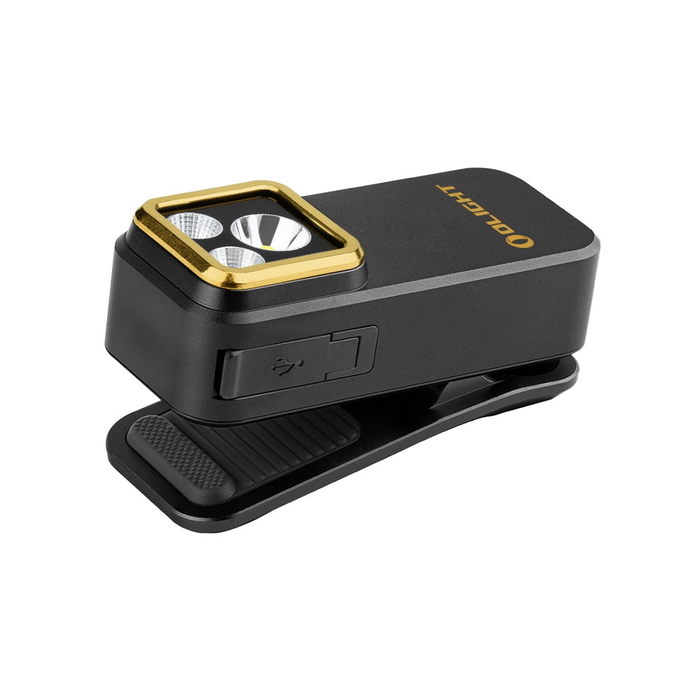 Olight Oclip Pro S Multifunctional EDC Clip Light, 600 Lu White, UV, RGB (Black)