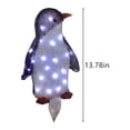thumbnail image 3 of Xihbxyly Adornos de Pingüinos Iluminados, Diseño Acrílico Brillante, Luces Led a Pilas, Decoración Festiva para Exteriores, Decoración de Jardín Invernal, Fiesta Navideña, Juego de 3, Tamaño 35 Cm, 3 of 7