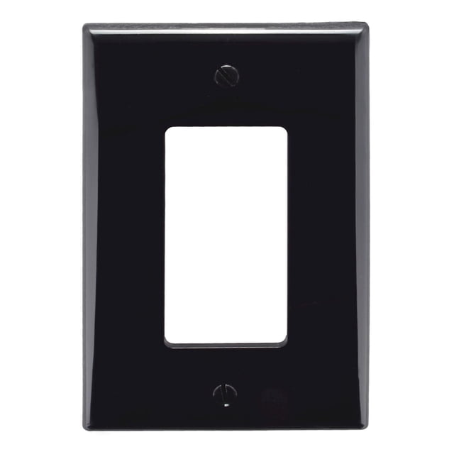 Placa Pared Leviton Nailon Negro 12.4X7.8X0.6 Cm