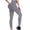 Gray, variant on WWV Womens Yoga Pants Womens Soft Leggings Elastic High Waisted Belly Control Workout Trousers Solid Color Fashion Tights Slim Fit Mountaineering Jogger Purple