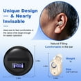 thumbnail image 4 of SUWU Hearing Aids, Digital Rechargeable Hearing Aids for Seniors with Noise Cancelling, Hearing Assist Device for Hearing Loss, Mini CIC In Ear Hearing Amplifiers with Display Charging Case, 4 of 7