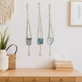 thumbnail image 4 of Macrame Pot Hanging - Set of 3, 4 of 5