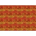 thumbnail image 1 of Ahgly Company Indoor Rectangle Patterned Neon Orange Area Rugs, 7' x 10', 1 of 6